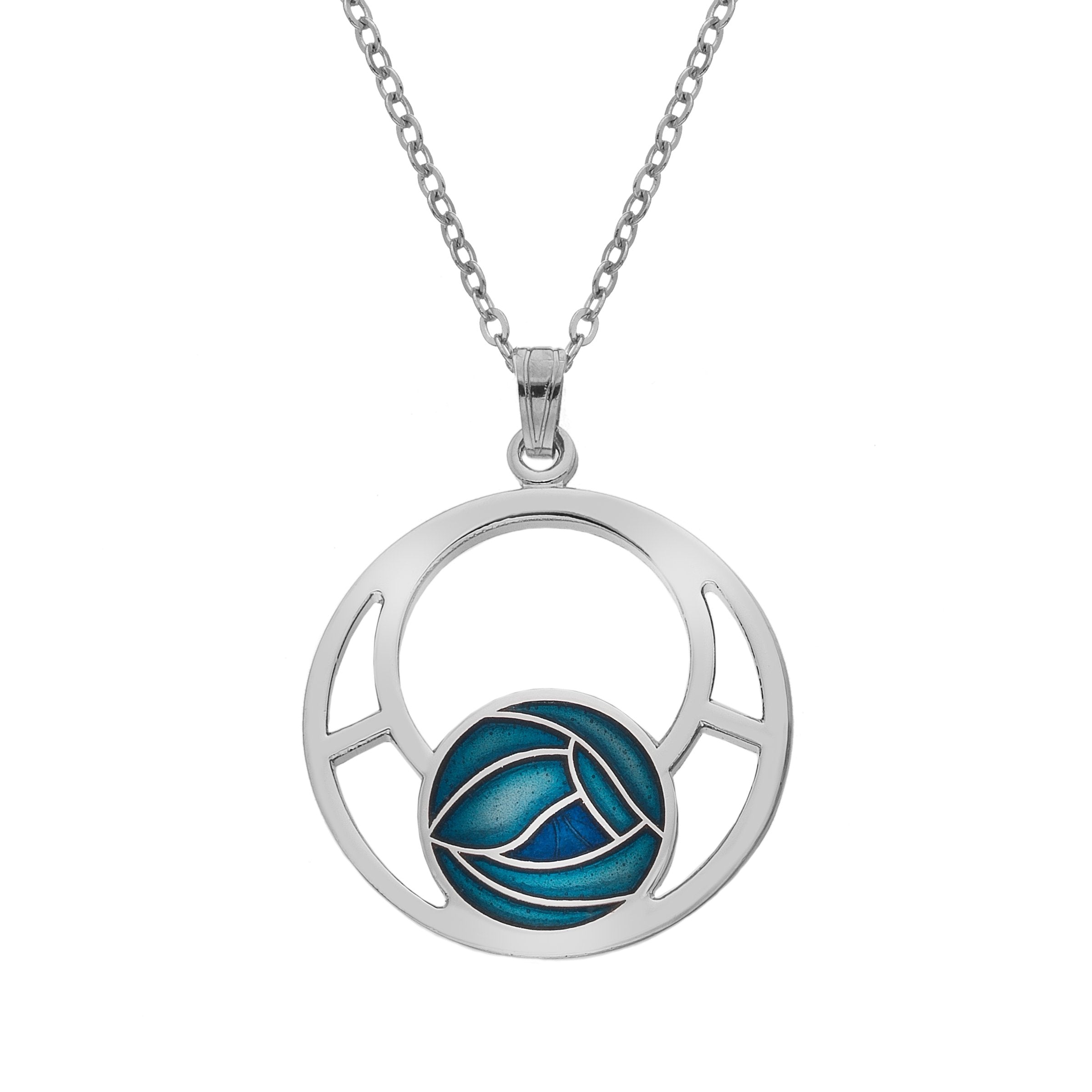 Mackintosh Round Rose Necklace